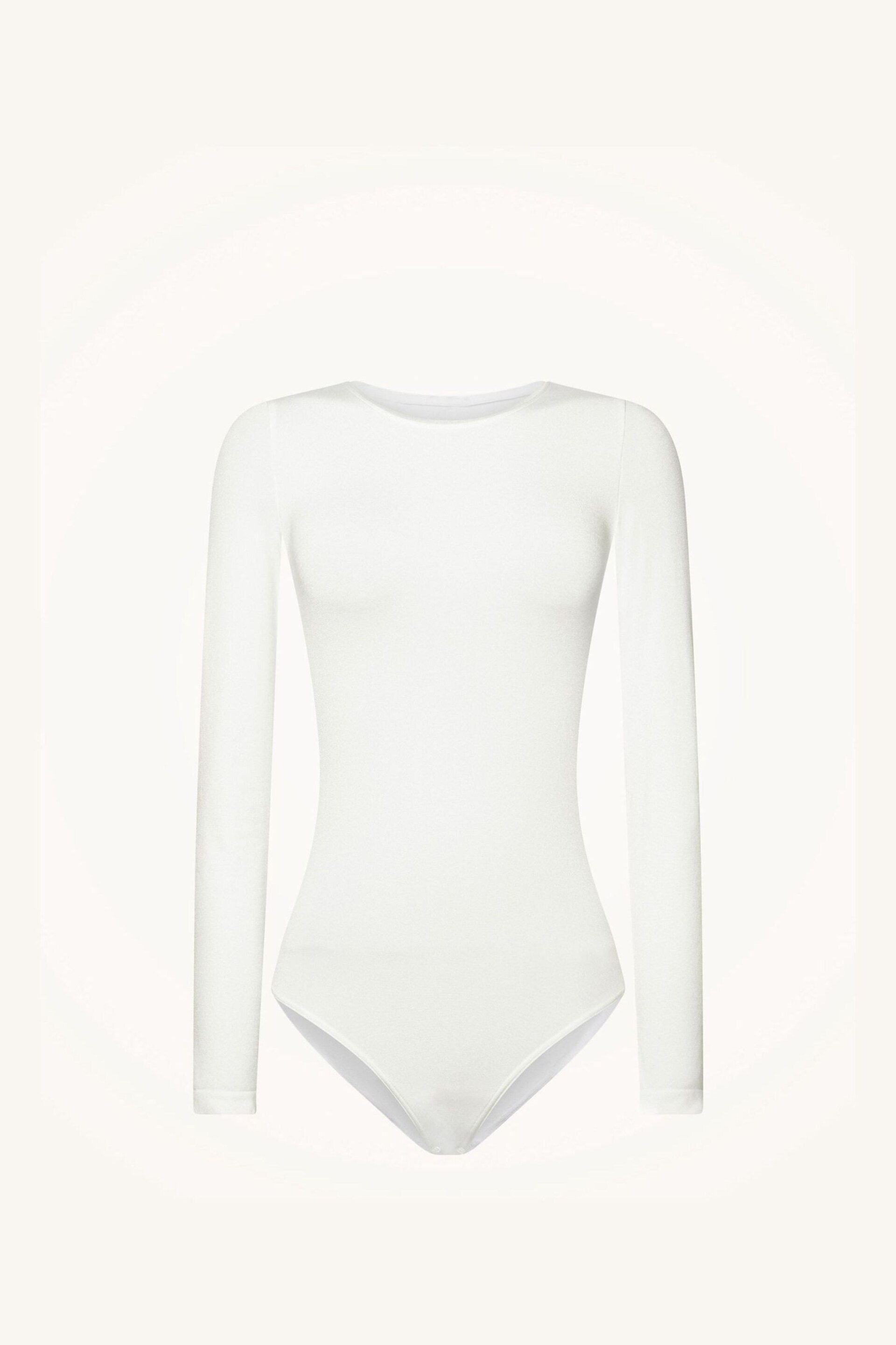 Wolford White Berlin Longsleeve Bodysuit - Image 4 of 5