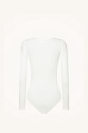 Wolford White Berlin Longsleeve Bodysuit - Image 5 of 5
