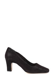 Pavers Van Dal Pointed Toe Leather Black Court Shoes - Image 1 of 5