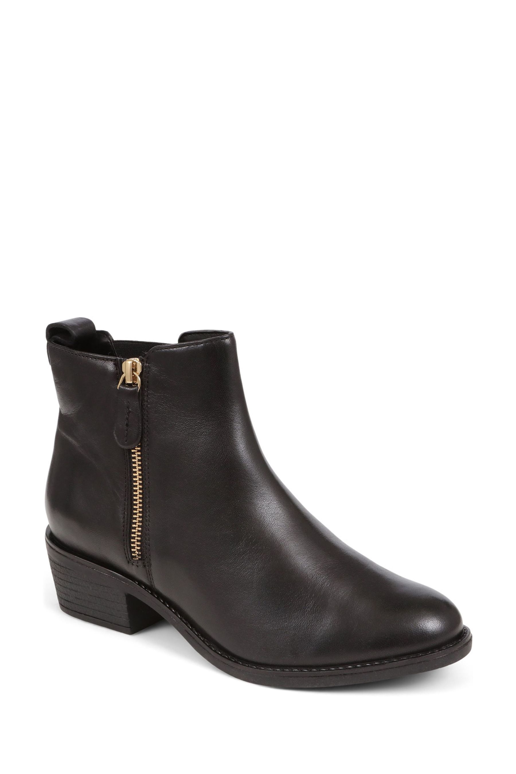 Buy Pavers Van Dal Leather Heeled Black Chelsea Boots from the Next UK online shop