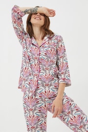 FatFace Multi Zebra Pyjamas Shirt - Image 3 of 6