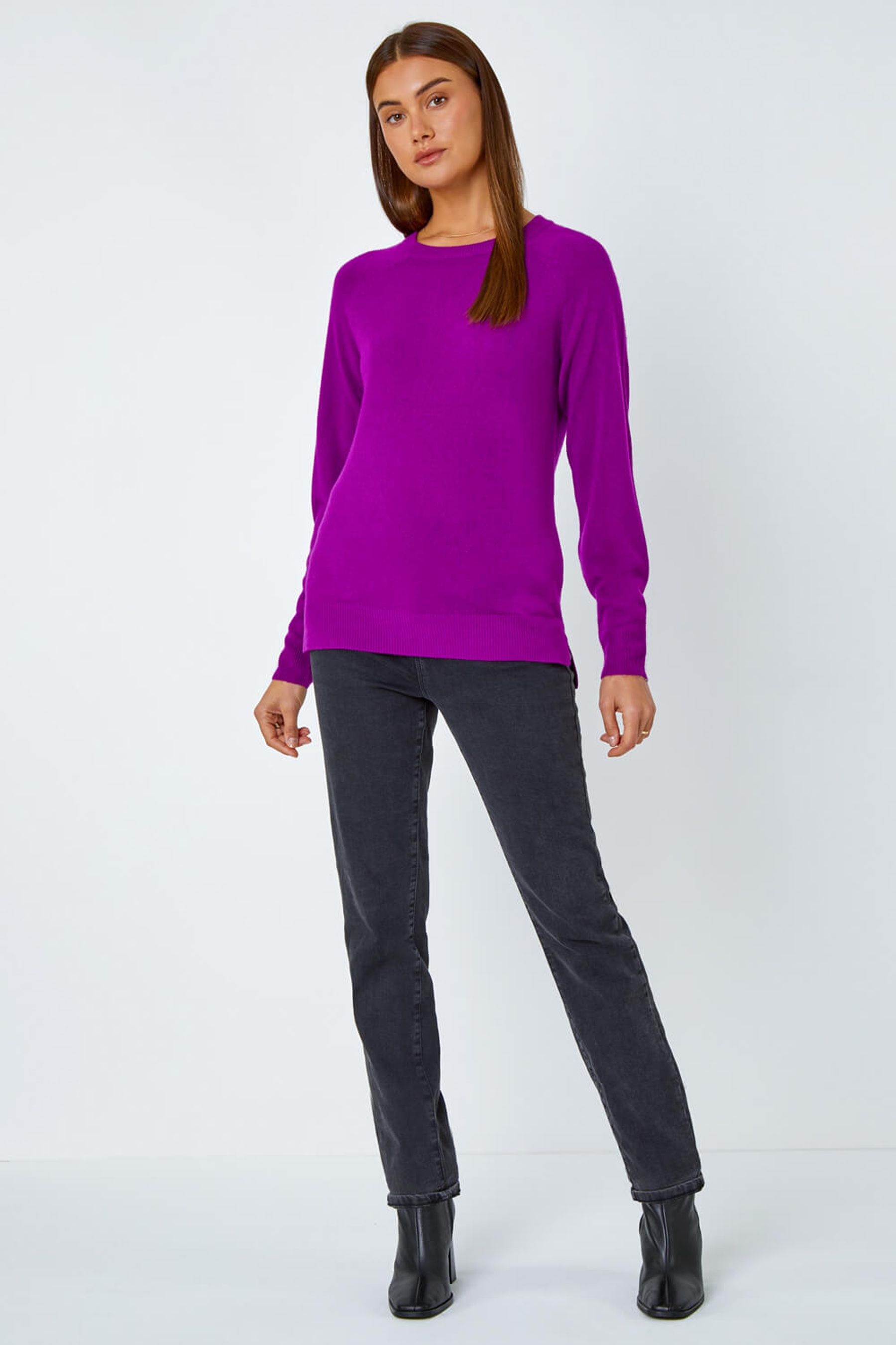 Ladies dark purple jumper store