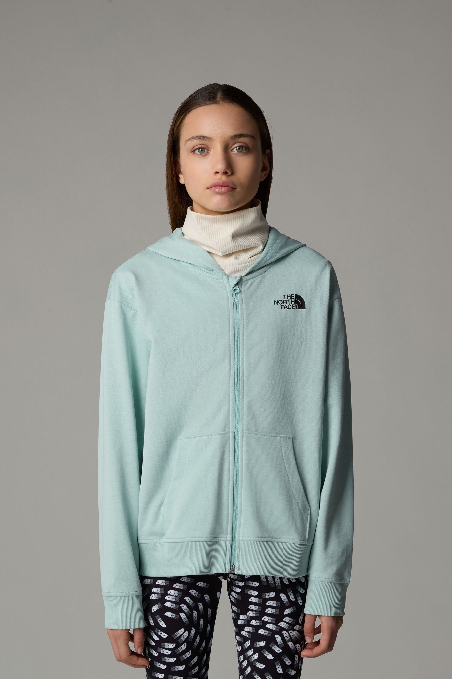 Buy The North Face Green Girls Oversized Full Zip Light 100 Cotton Hoodie from Next Saudi Arabia