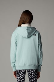 The North Face Green Girls Oversized Full Zip Light Hoodie - Image 2 of 3