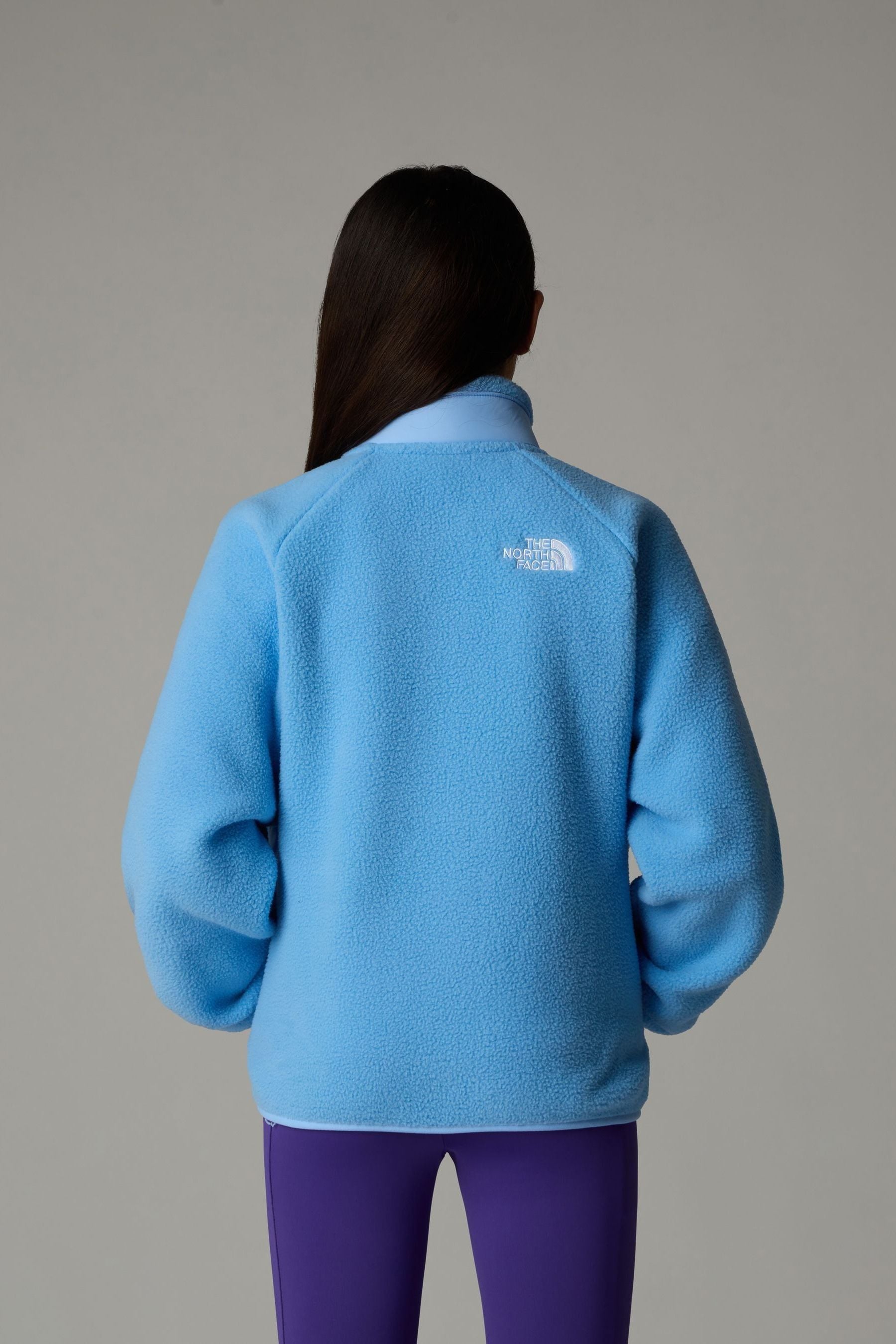 The North Face Blue Girls Yumiori Ful Zip Fleece Jacket