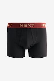 Black Rich Colour Waistband 10 pack A-Front Boxers - Image 7 of 10