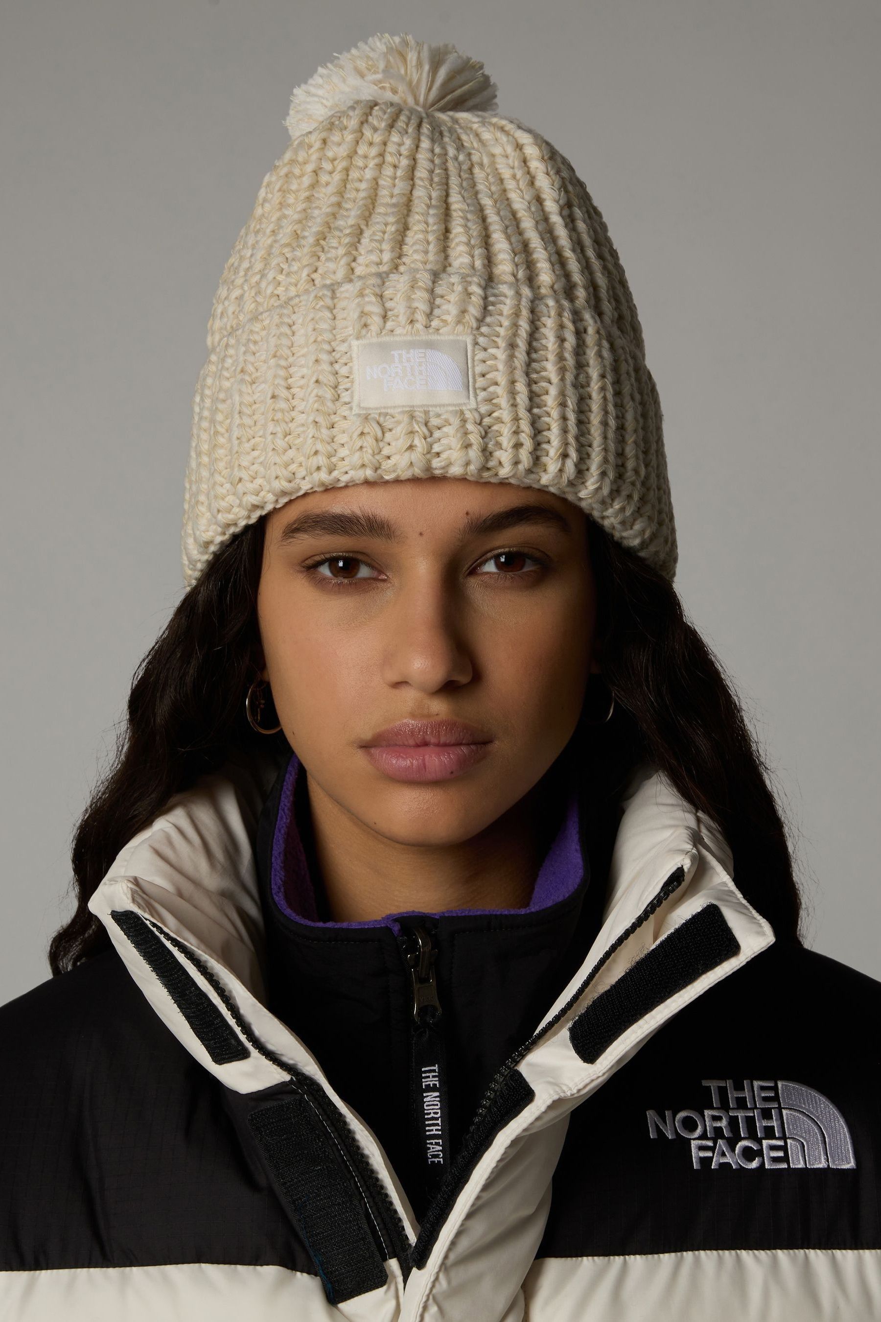 Cozy chunky beanie north face discount