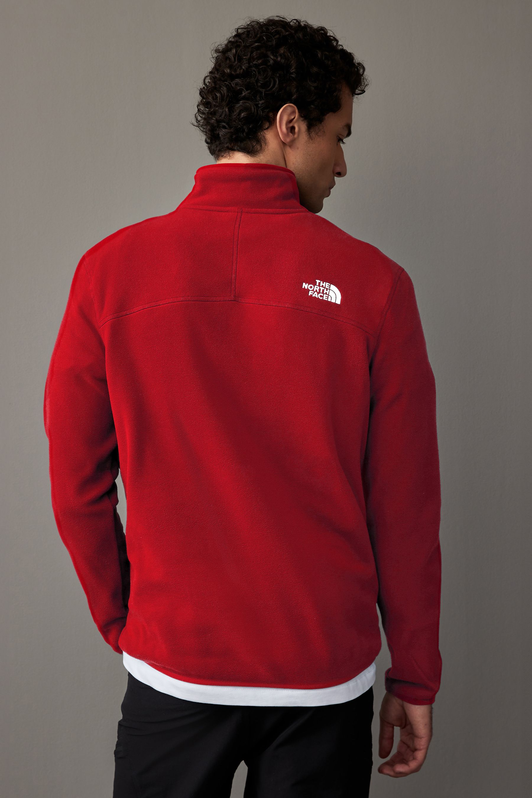 North face quarter zip fleece mens hot sale