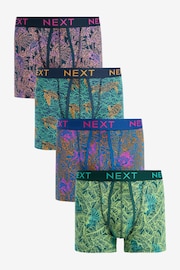 Blau/Grün - Animal - Boxershorts mit A-Front, 4er-Pack - Bild 1 von 3