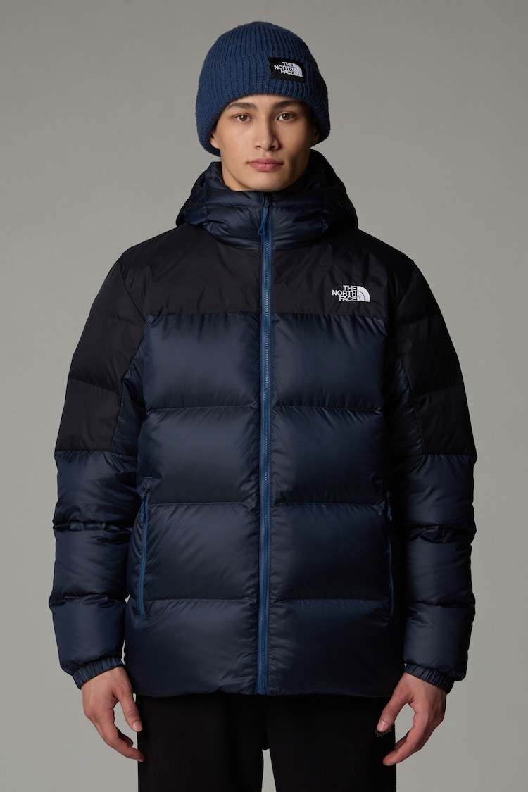 The North Face Blue Diablo Down Hooded Padded Jacket - Image 1 of 4