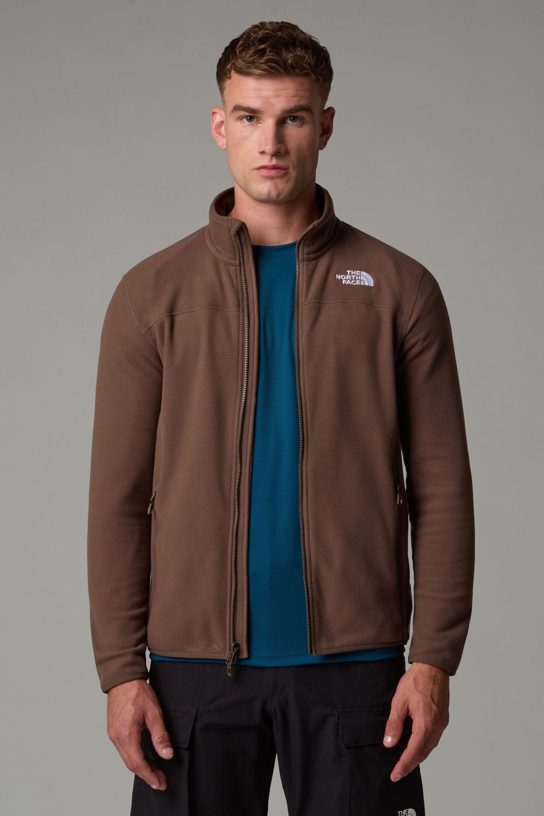 Buy The North Face Brown Mens Glacier Full Zip Fleece from Next Canada