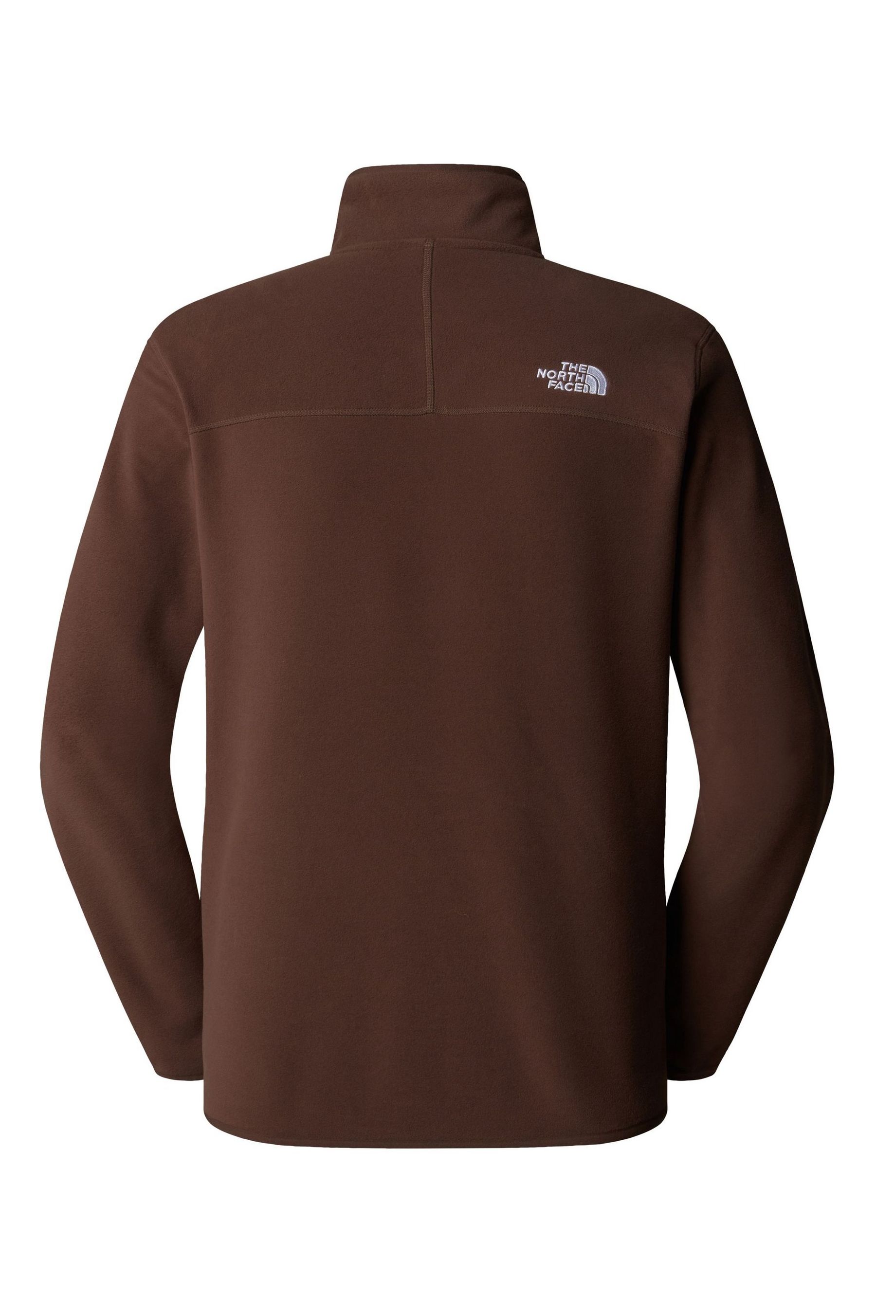 Buy The North Face Brown Side Logo Mens Glacier Quarter Zip Fleece from the Next UK online shop