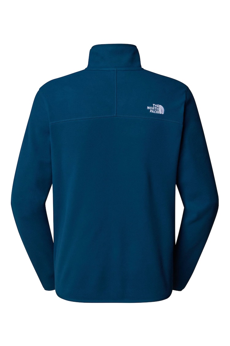 The North Face Blue Mens Glacier 1/4 Zip Fleece - Image 4 of 4