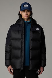 The North Face Black Diablo Down Hooded Padded Jacket - Image 2 of 4