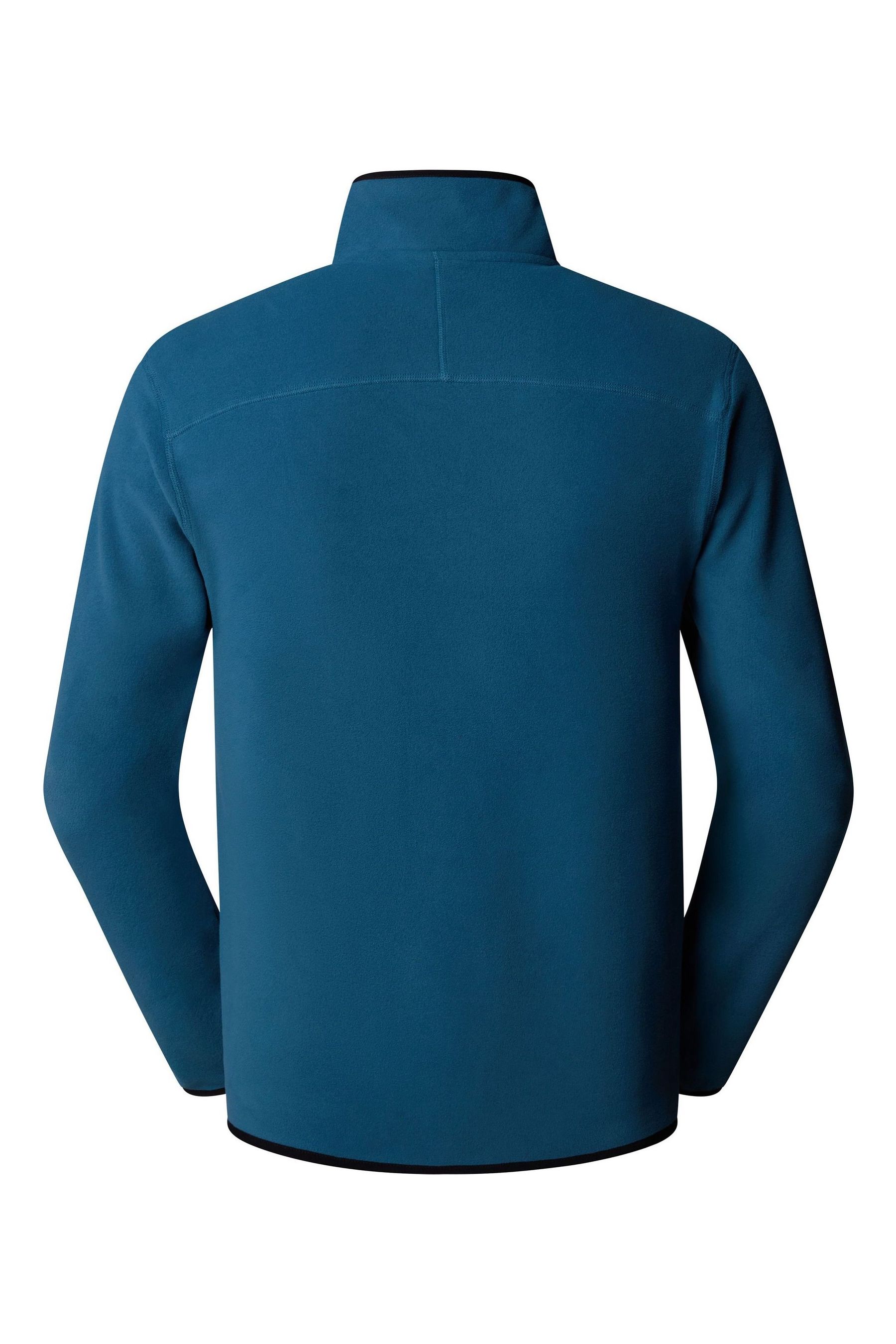 Buy The North Face Blue Central Logo Mens Glacier Quarter Zip Fleece from Next Ireland