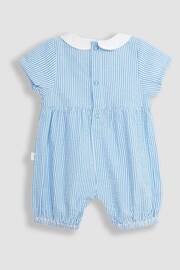 JoJo Maman Bébé Blue Peter Rabbit Embroidered Smocked Romper - Image 3 of 4