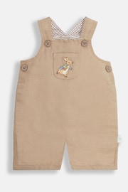 JoJo Maman Bébé Natural 2-Piece Peter Rabbit Dungarees & Body Set - Image 2 of 6