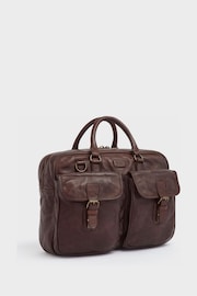 Osprey London Medium The Washed Leather Grip Brown Bag - Image 4 of 7