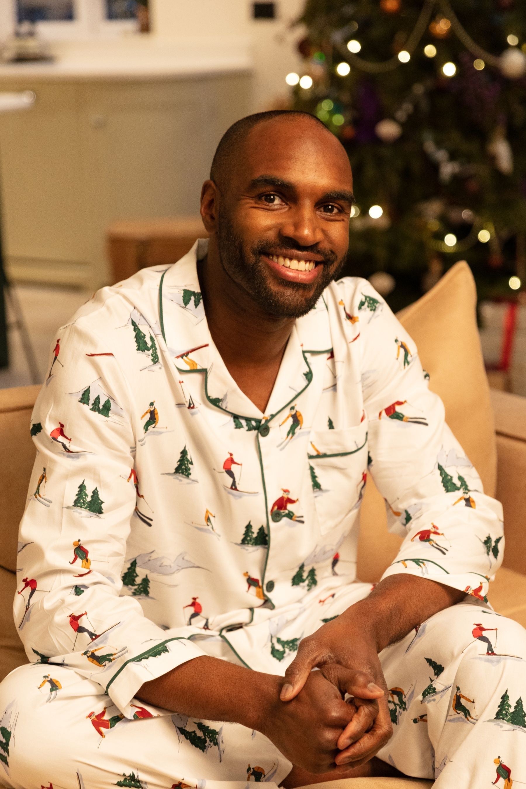 Buy Cyberjammies White Ski Print Pyjama Top from Next Austria