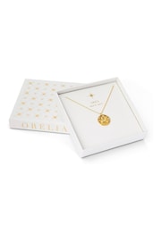 Orelia London Gold Plated Zodiac Medallion Necklace - Image 3 of 3