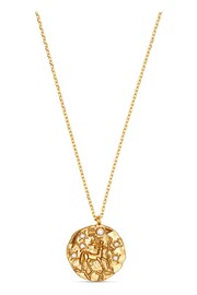 Orelia London Gold Tone Zodiac Medallion Necklace - Image 2 of 2