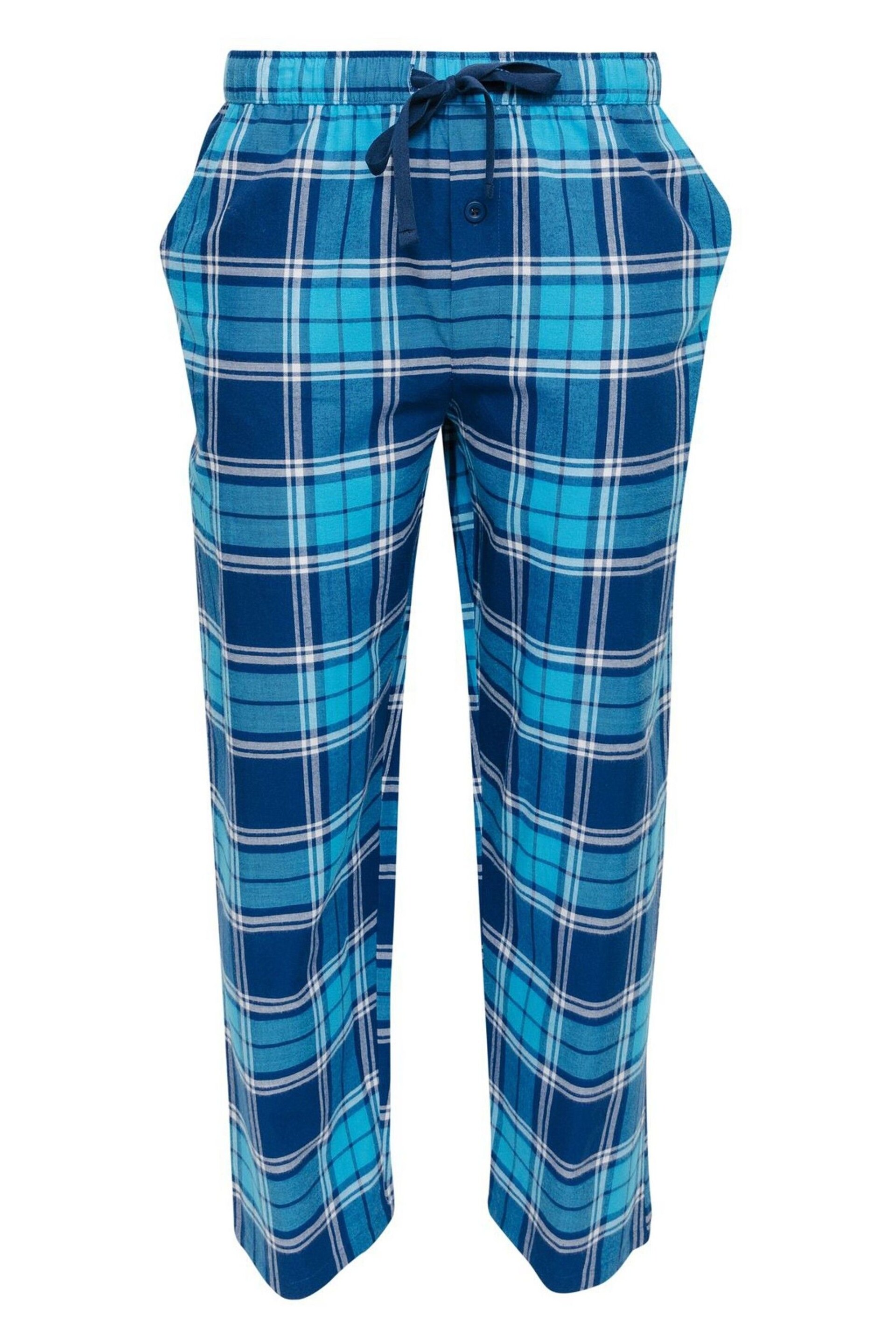 Cyberjammies Blue Check Pyjamas Bottoms - Image 4 of 4