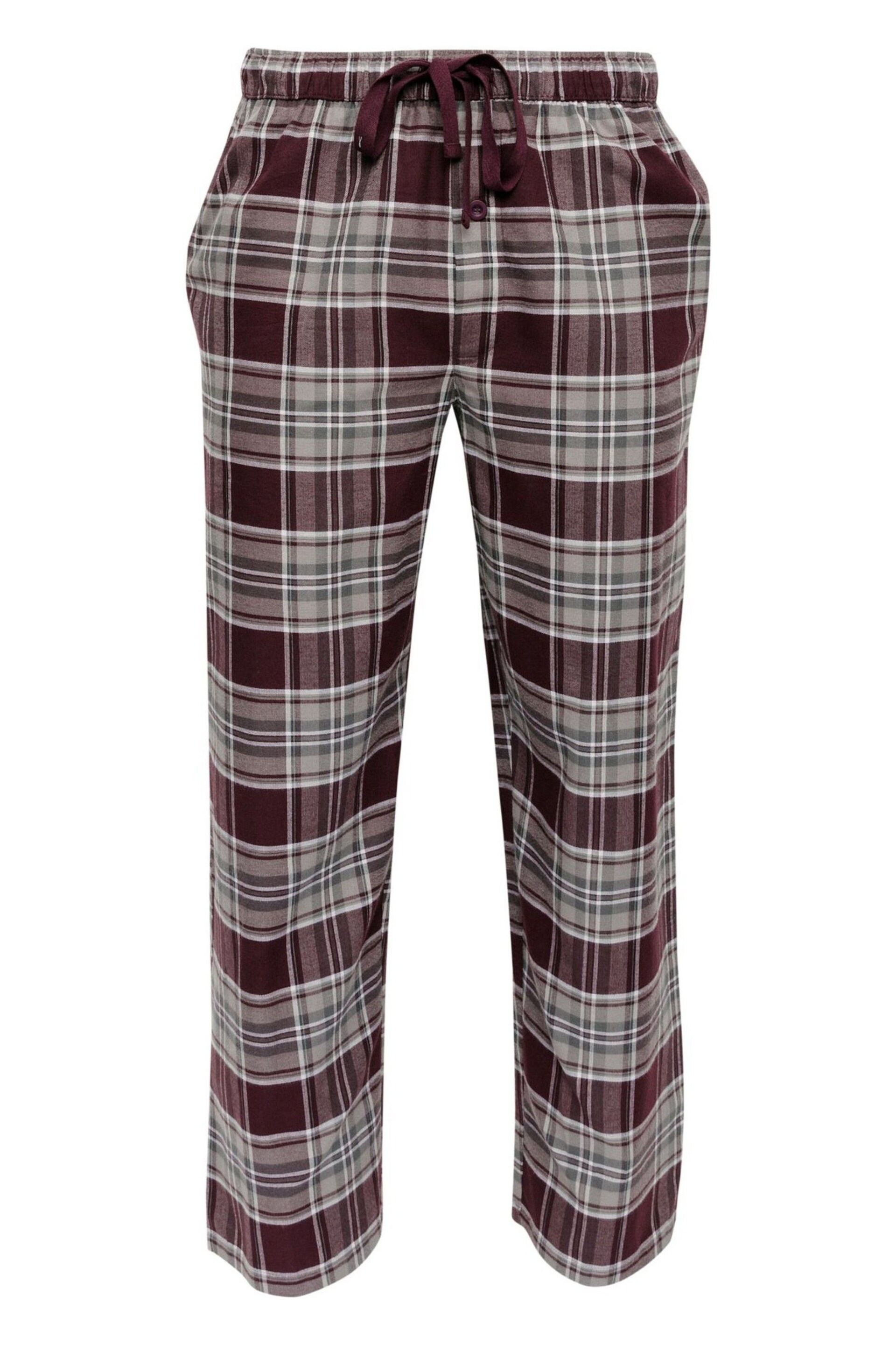 Cyberjammies Purple Check Pyjamas Bottoms - Image 4 of 4
