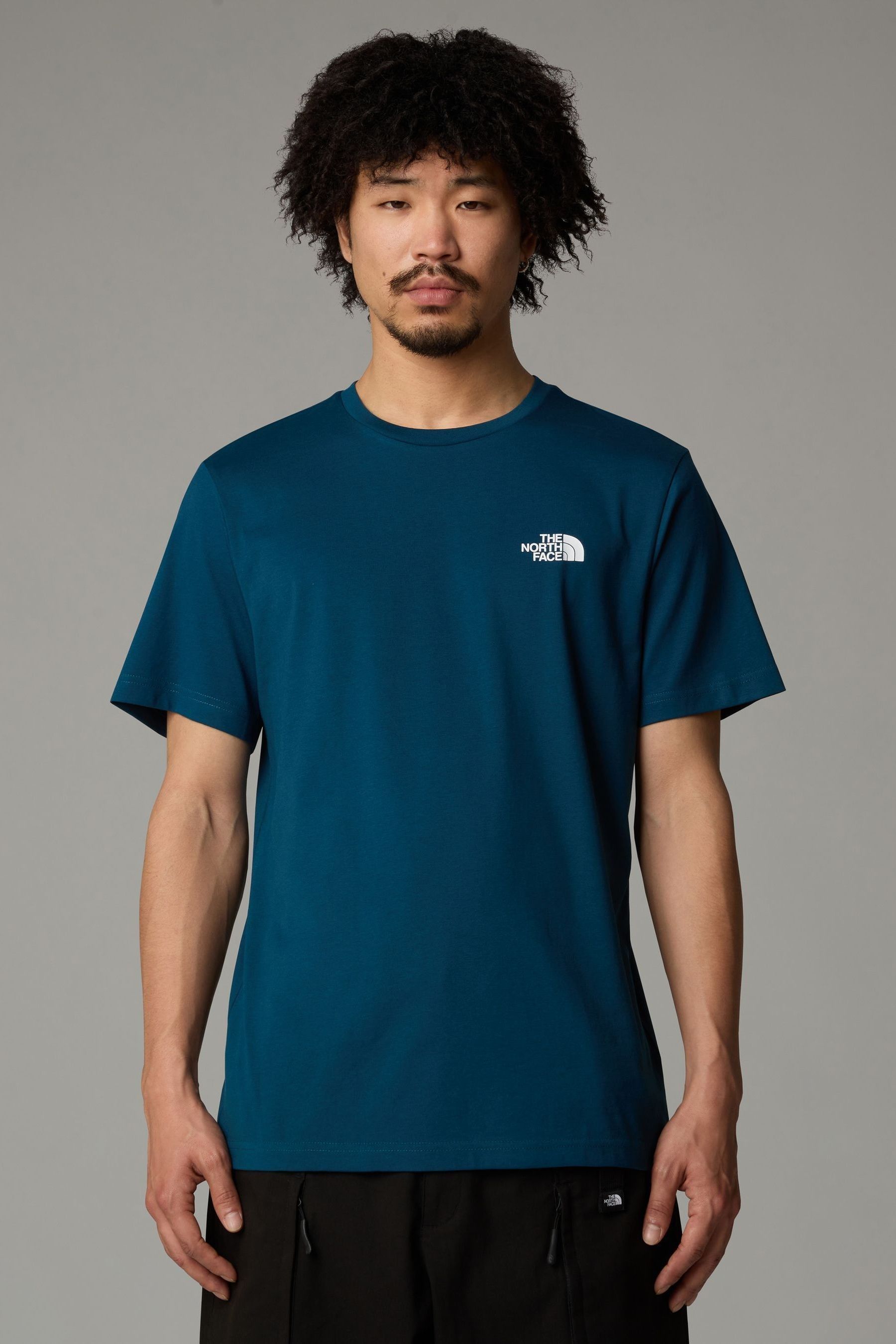 Buy The North Face Blue Mens Short Sleeve Simple Dome T Shirt from Next Oman