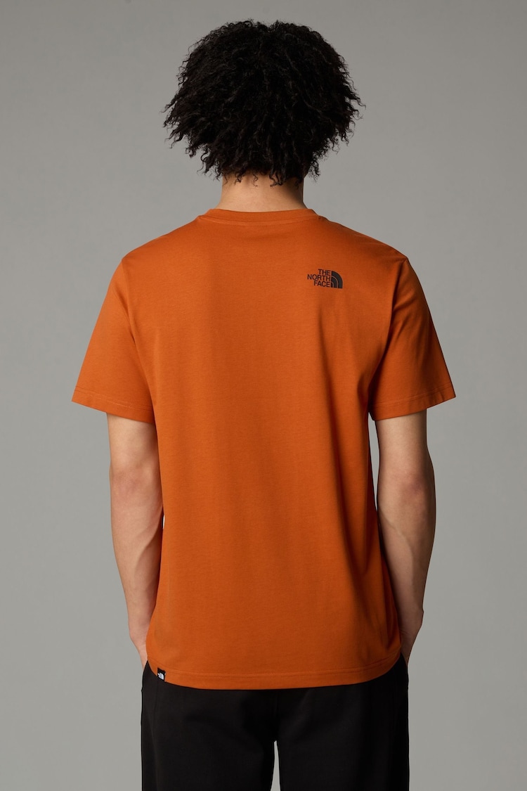 The North Face Brown Mens Short Sleeve Simple Dome T-Shirt - Image 3 of 3