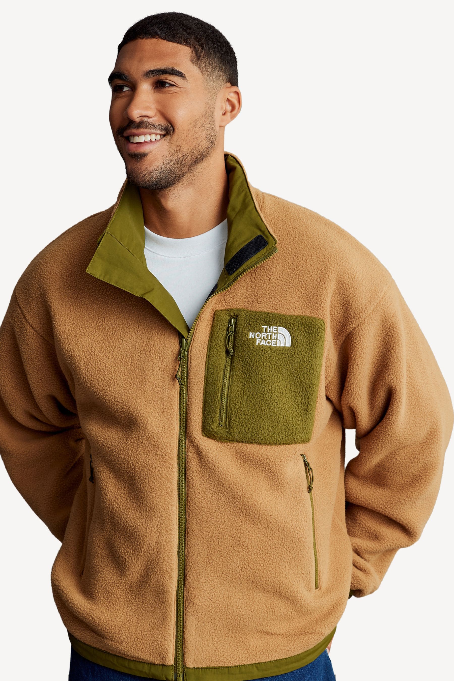 Men's reversible fleece jacket store