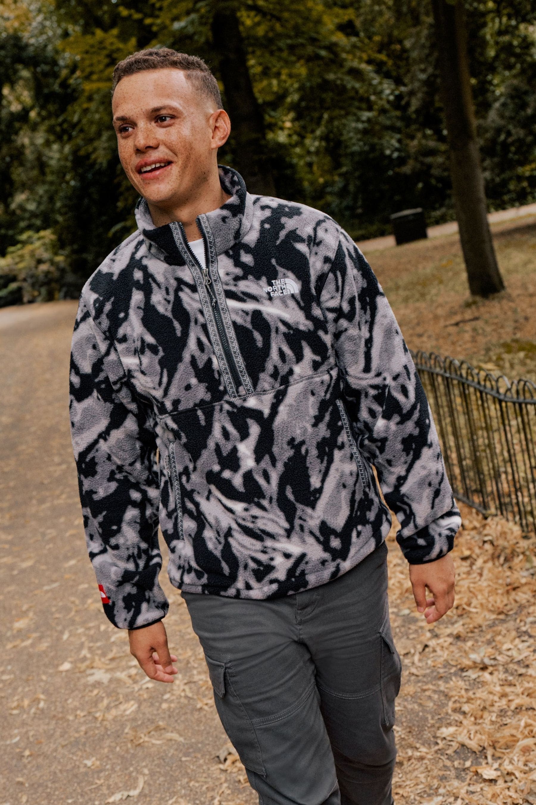 North face mens fleece quarter zip shop