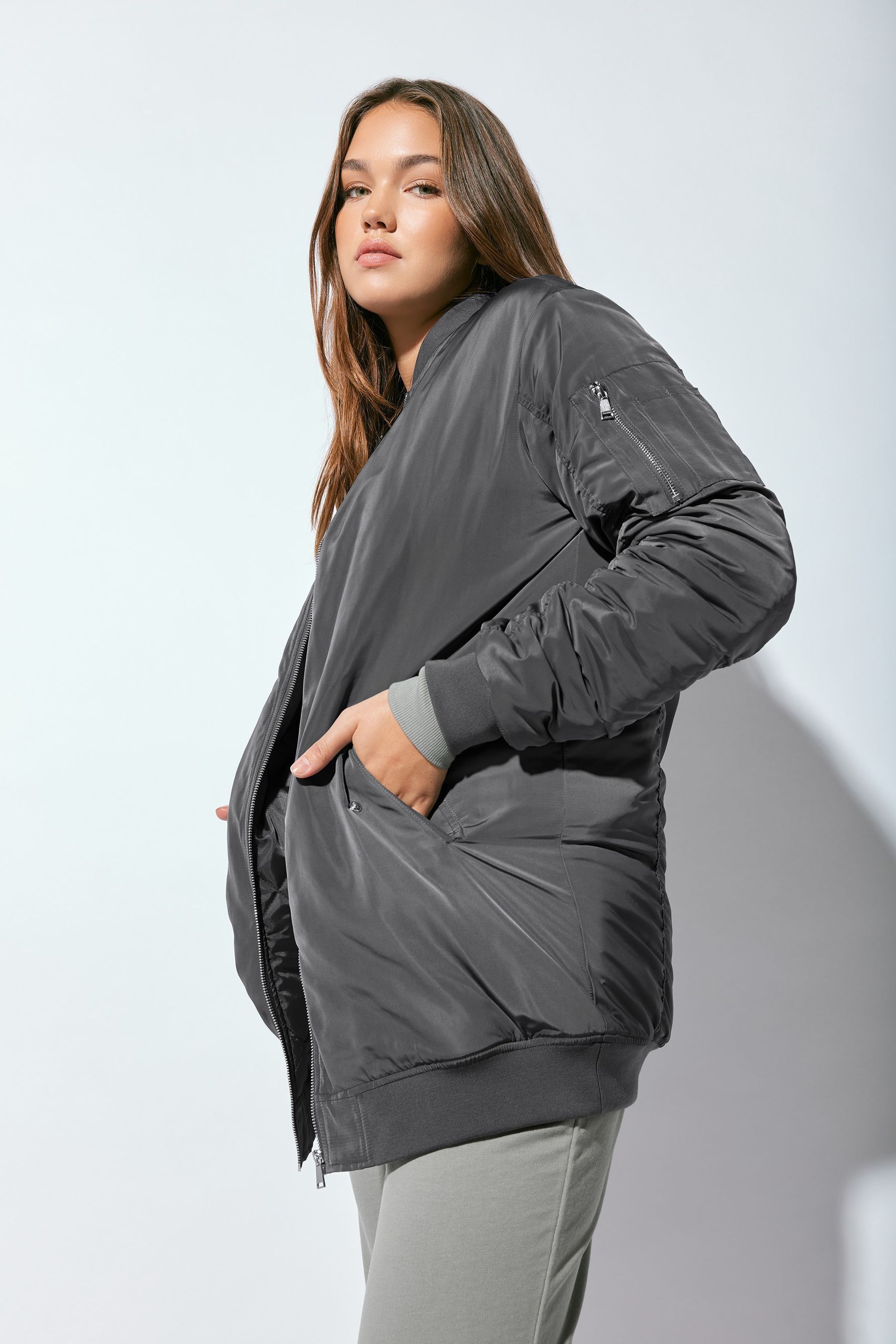 Kaufe Sie Long Tall Sally Tall Lange wattierte Bomberjacke bei Next Deutschland