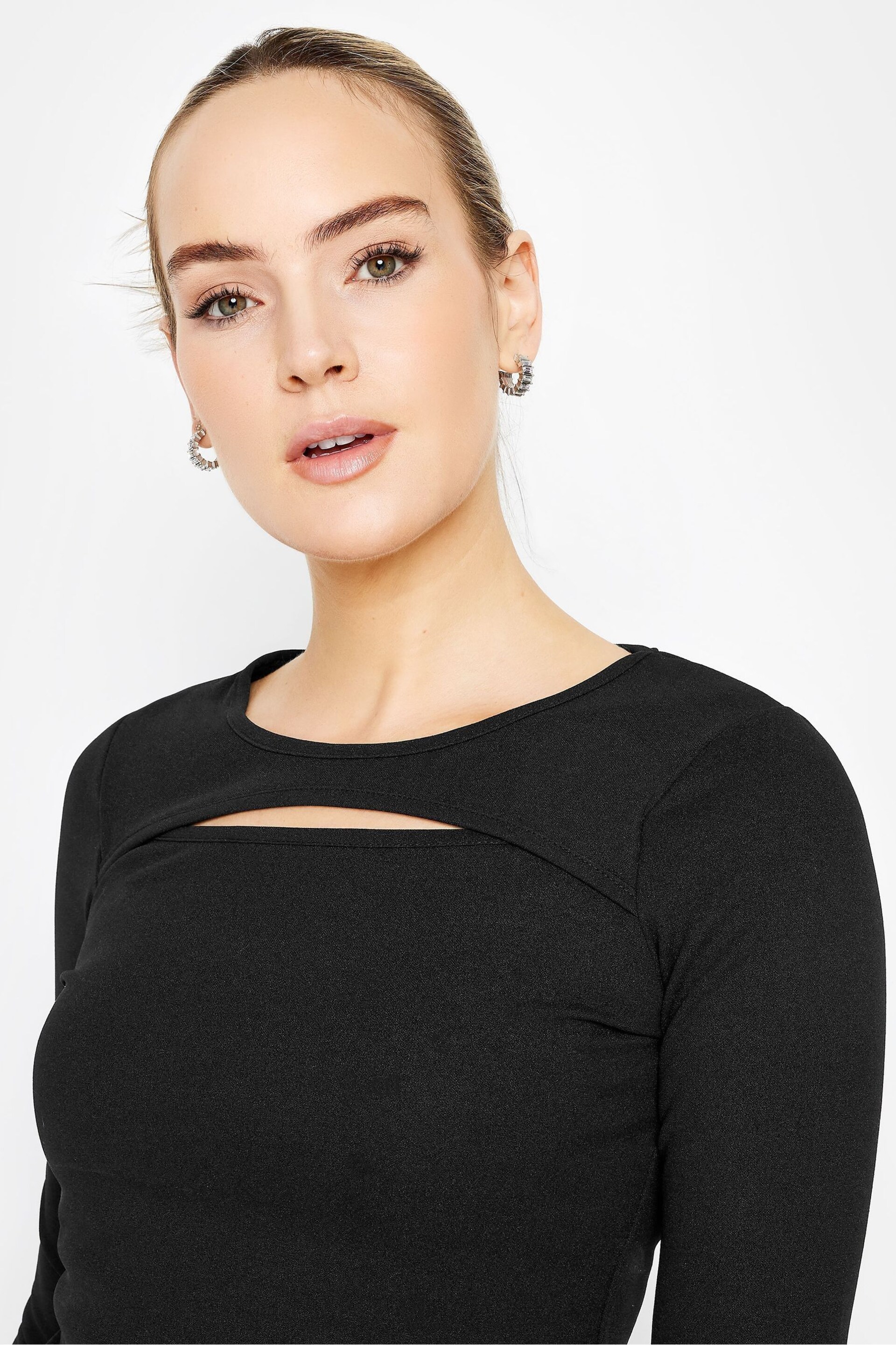 Long Tall Sally Black Cut Out Top - Image 4 of 4