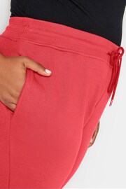 Yours Curve Red Elasticated Stretch Joggers - Image 4 of 4