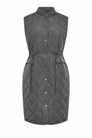 Yours Curve Grey Midi Lightweight Gilet - Image 2 of 2