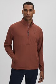 Reiss Rust Dalton Castore Water Repellent Track Jacket - Image 7 of 8