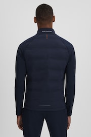 Reiss Midnight Navy Cruze Castore Water Repellent Hybrid Quilted Jacket - Image 5 of 8