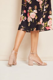 Friends Like These Nude Pink Regular Fit Low Block Heel Sandal - Image 4 of 4