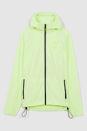 Reiss Iced Citrus Yellow Adler Castore Water Repellent Running Jacket - Image 2 of 9