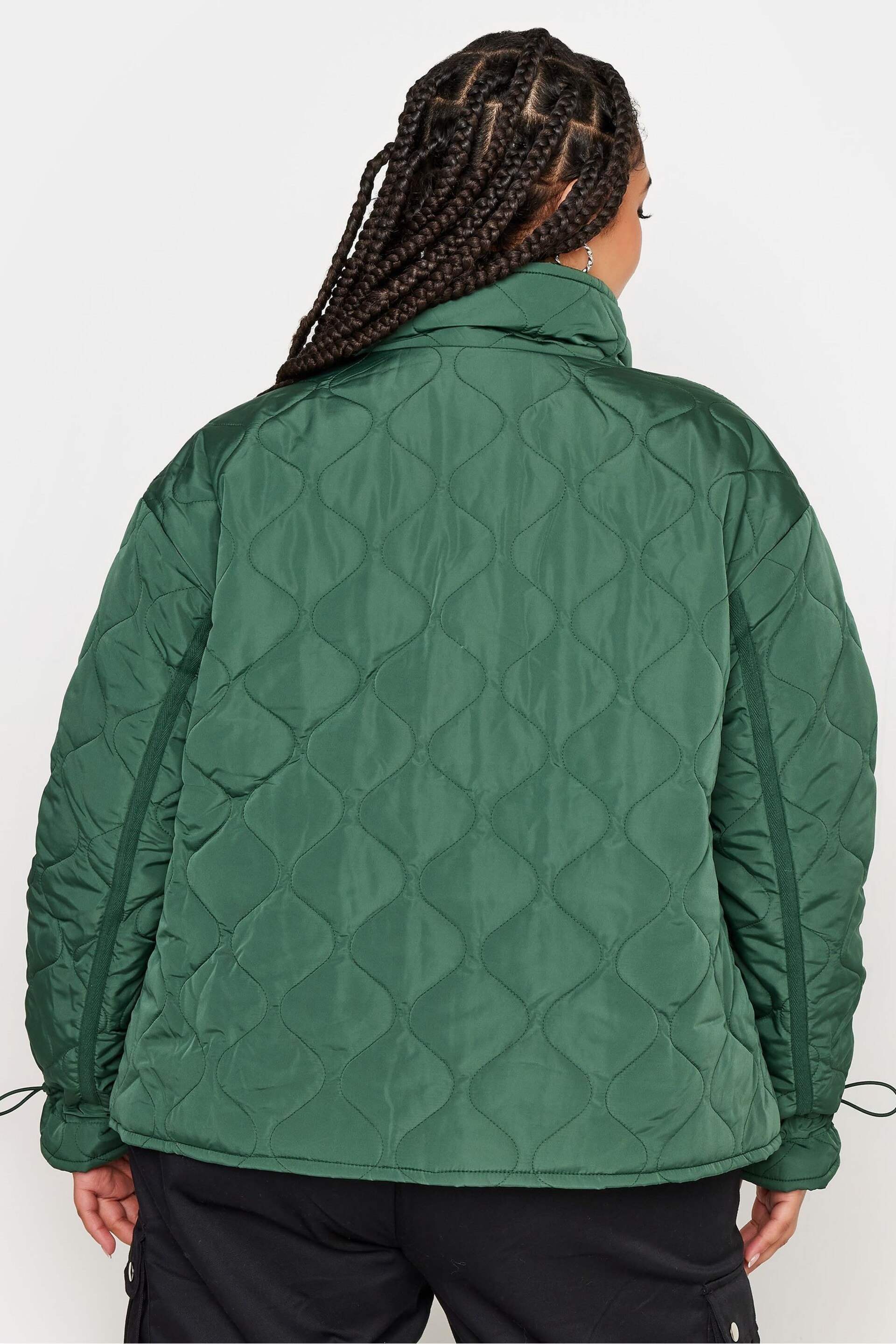 Yours Curve Green Short Onion Jacket - Image 2 of 4