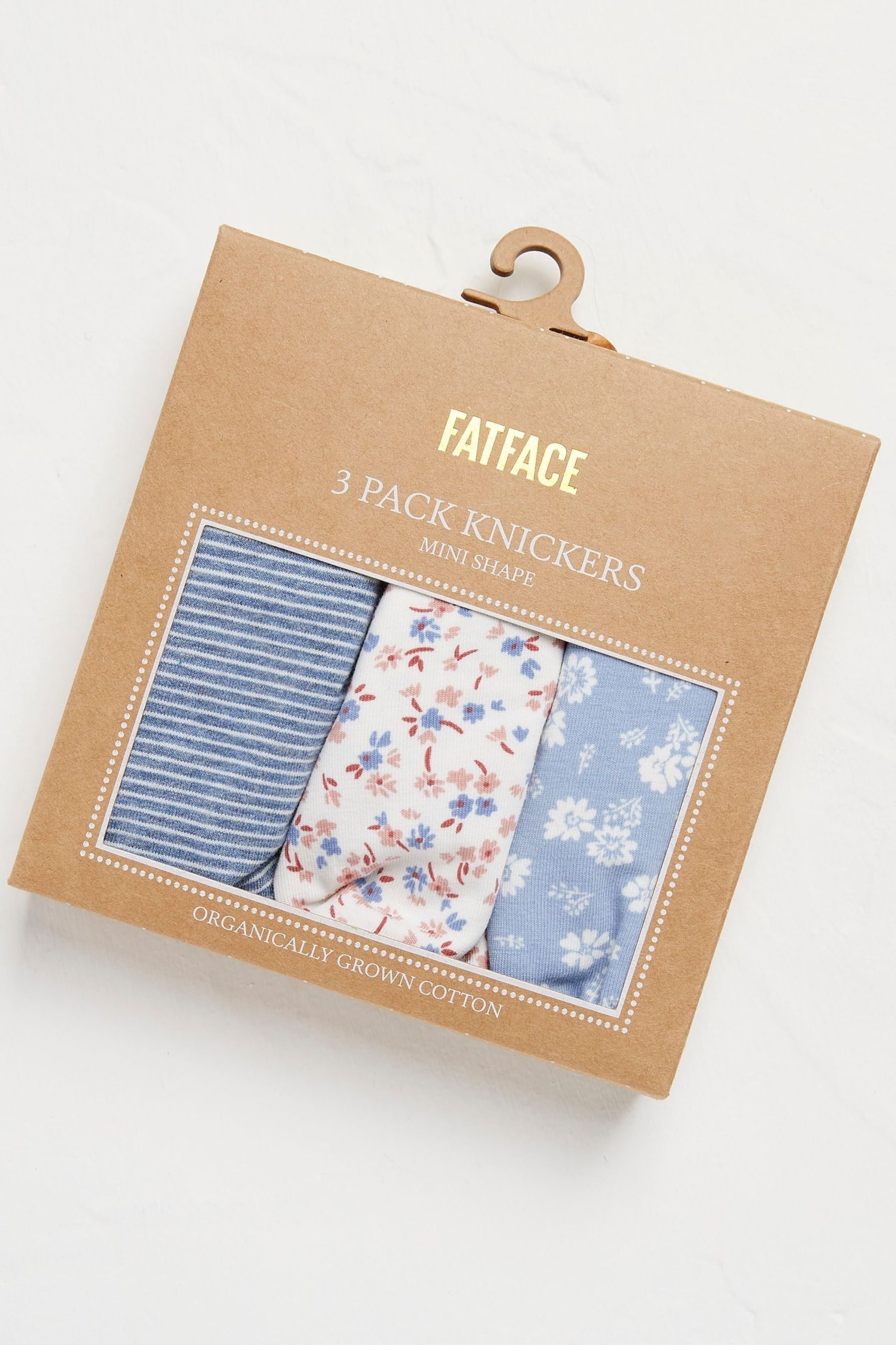 FatFace Natural Floral Knickers 3 Pack - Image 2 of 2