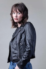 Lakeland Leather  Esthwaite Classic Leather Biker Jacket - Image 5 of 10