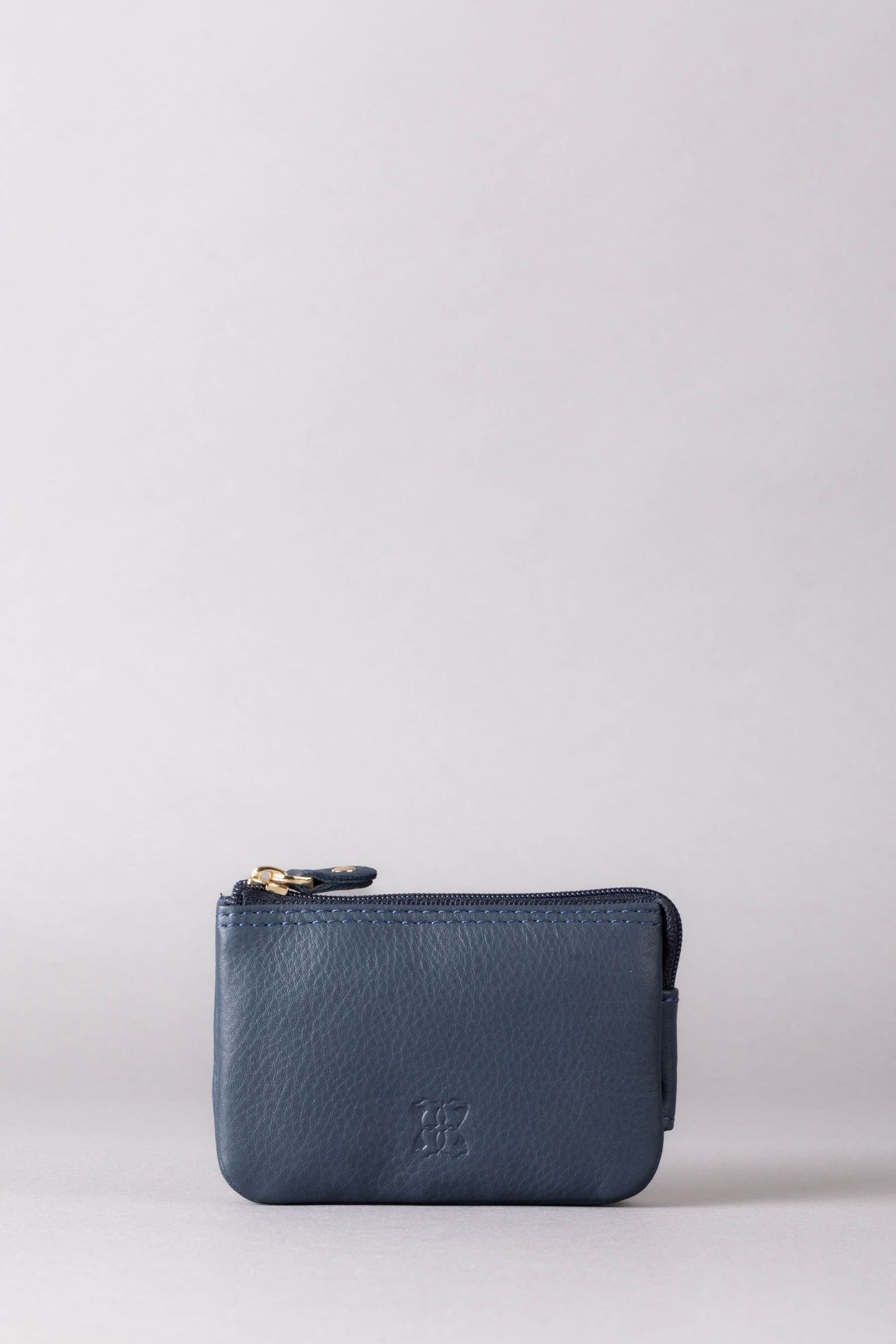 Lakeland Leather Navy blue Multi Pocket Coin Purse