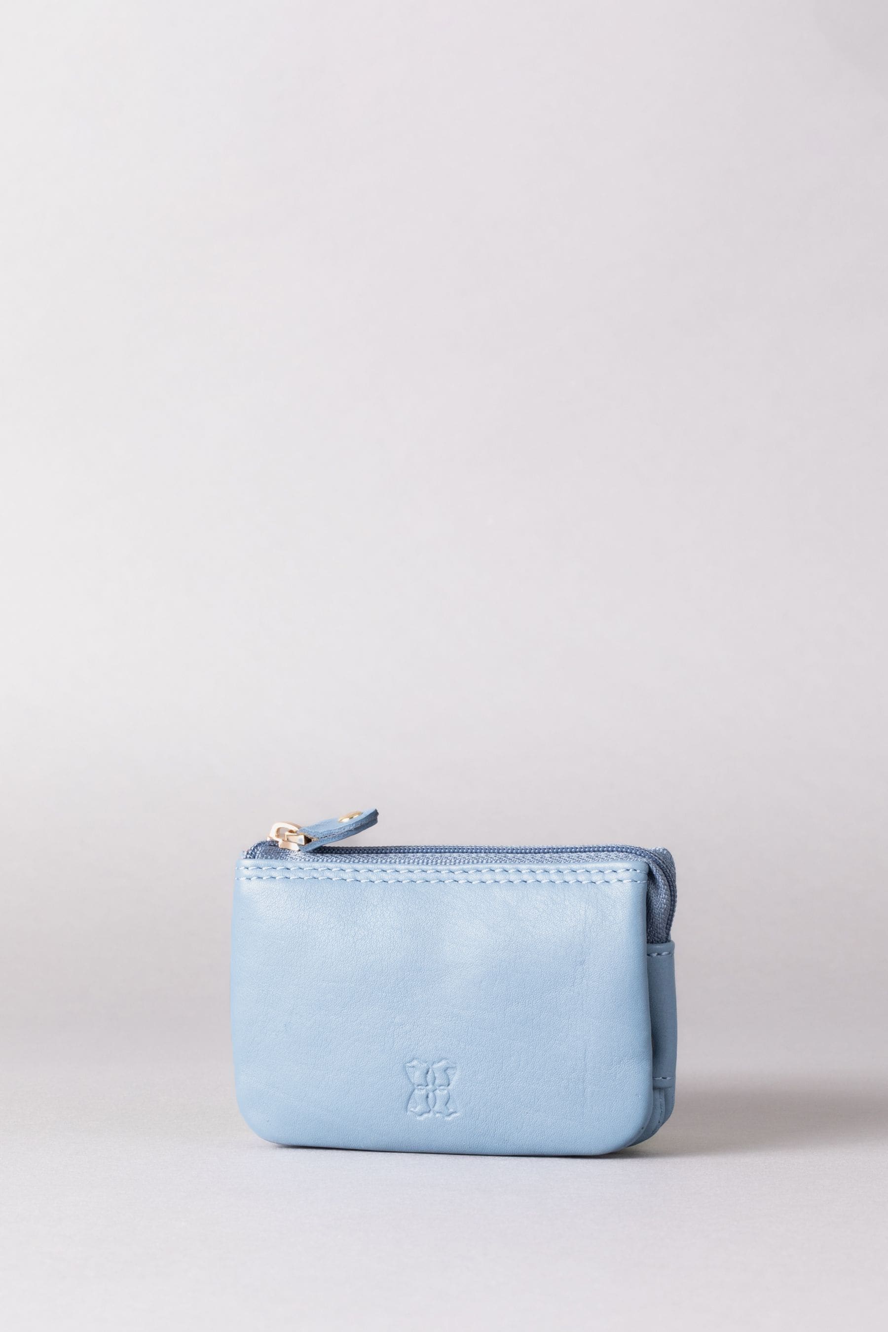 Lakeland Leather Sky Blue Multi Pocket Coin Purse