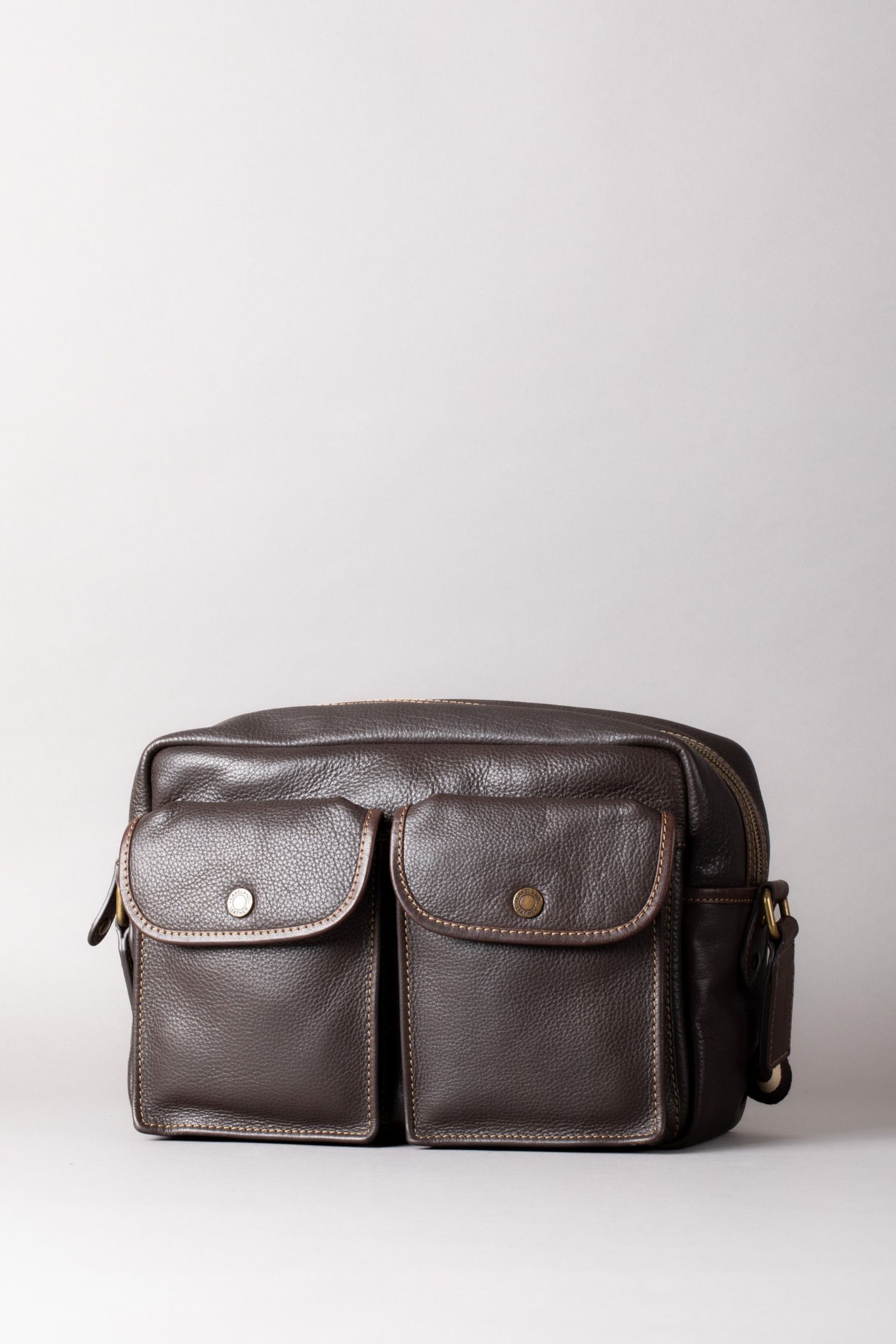 Lakeland Leather Kelsick Leather Messenger Brown Bag - Image 1 of 9