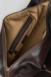 Lakeland Leather Kelsick Leather Messenger Brown Bag - Image 9 of 9