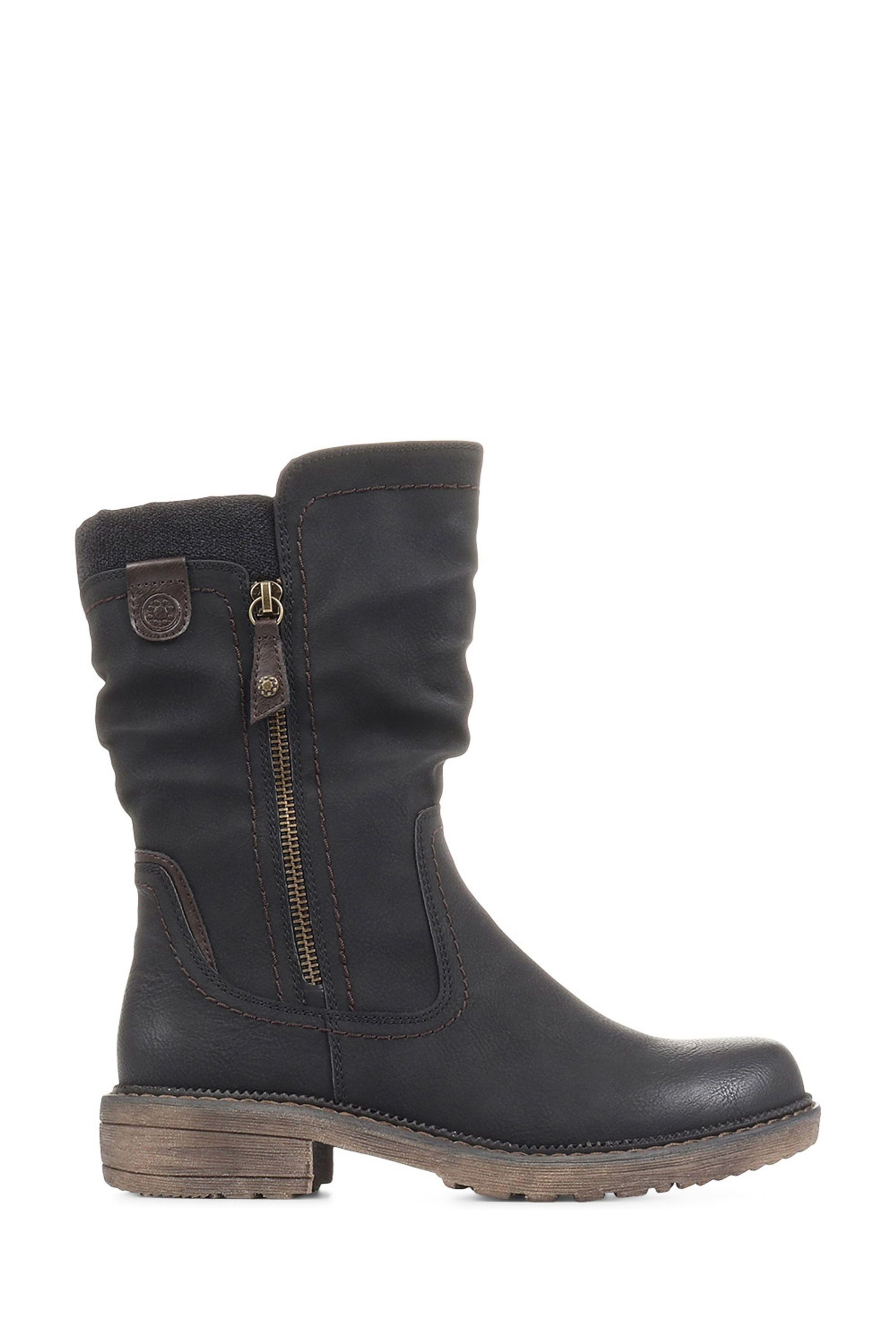 Buy Pavers Ruched Calf Boots from Next Oman