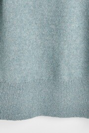 Oliver Bonas Dusky Teal Green Bardot Knitted Jumper - Image 6 of 8
