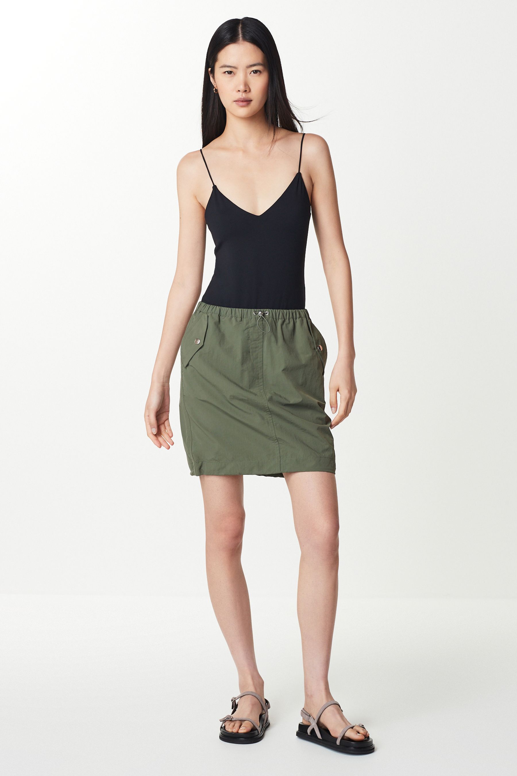 Buy Khaki Green Cargo Mini Skirt from Next Luxembourg