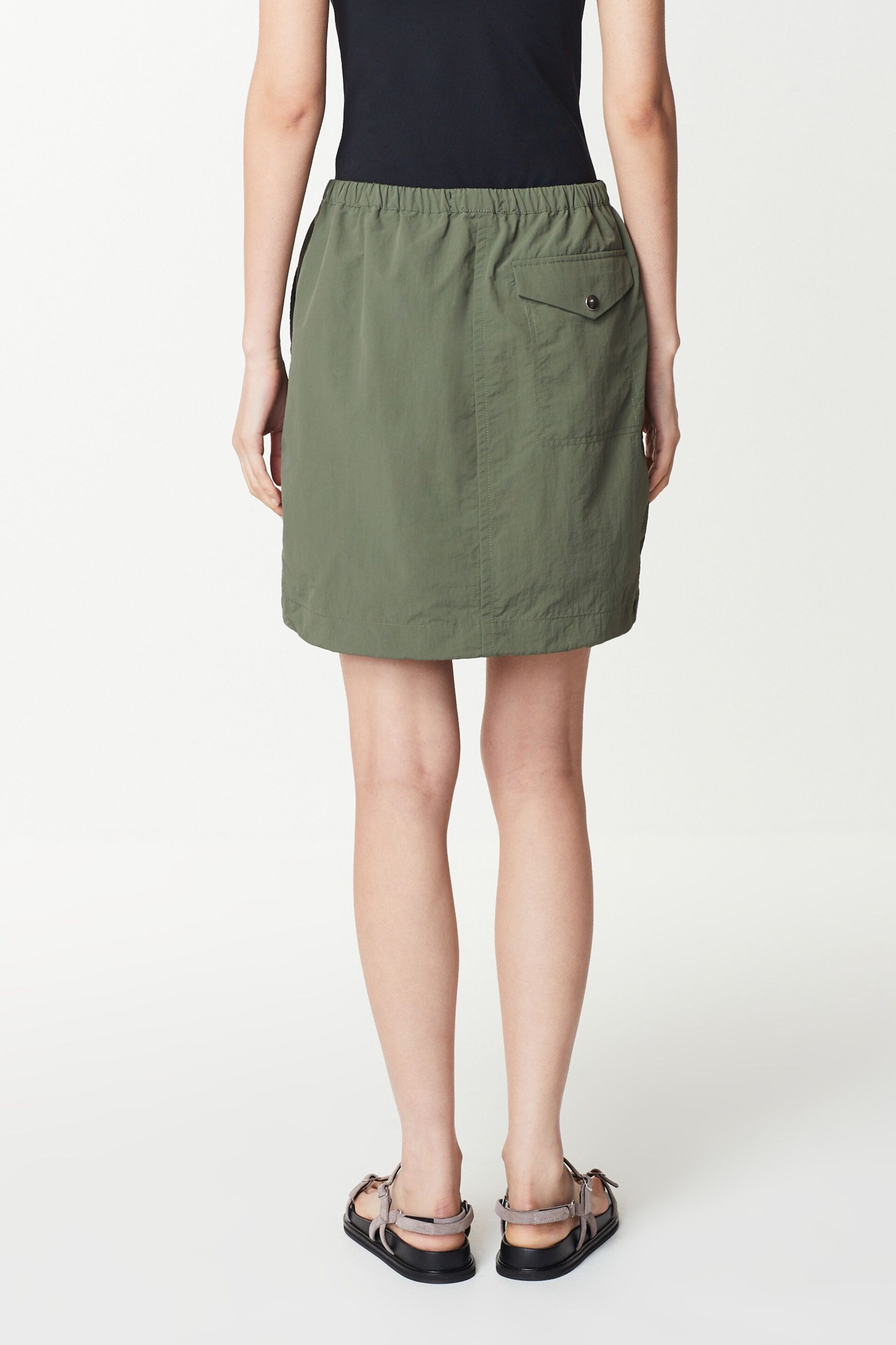 Khaki Green Cargo Mini Skirt - Image 3 of 6